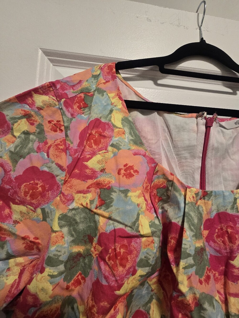 eshakti Floral Midi Dress Size 4X- 28W - Picture 4 of 7
